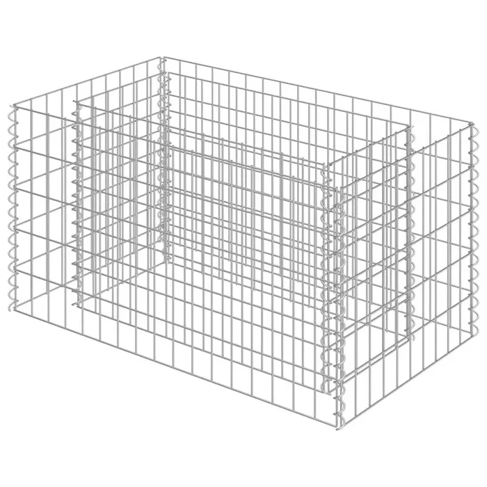 vidaXL Arriate de gaviones de acero 90x50x50 cm