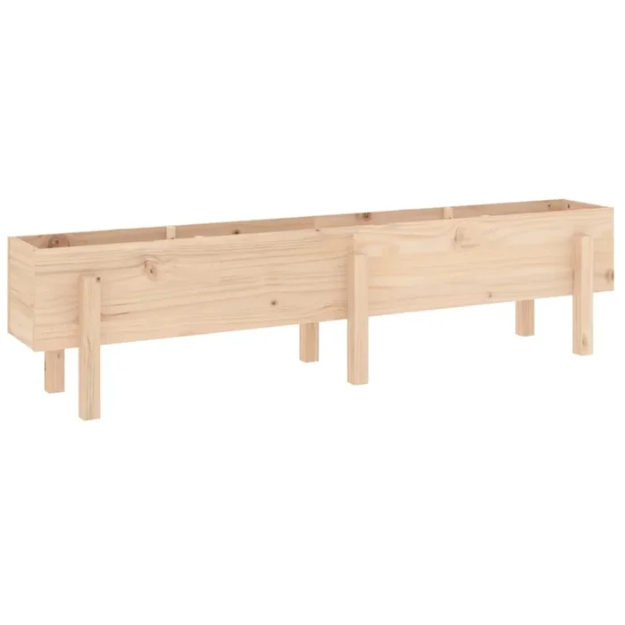 vidaXL Arriate elevado de jardín madera maciza de pino 160x30x38 cm