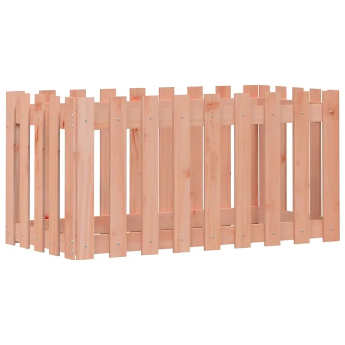 vidaXL Arriate elevado jardín valla madera maciza Douglas 100x50x50 cm