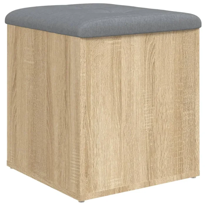 vidaXL Banco de almacenaje roble Sonoma 42x42x45 cm madera de ingeniería