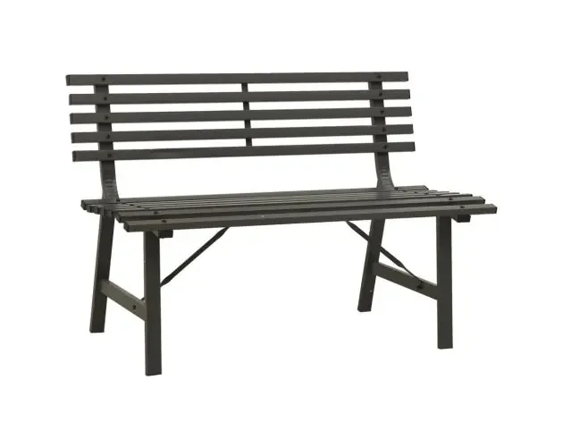 vidaXL banco de jardín 110 cm acero negro | Brico Depôt Offerta Speciale