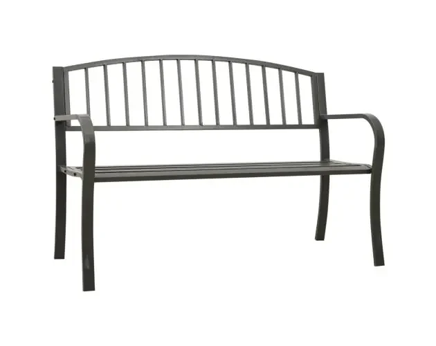 vidaXL banco de jardín acero gris 120 cm | Brico Depôt Occasione