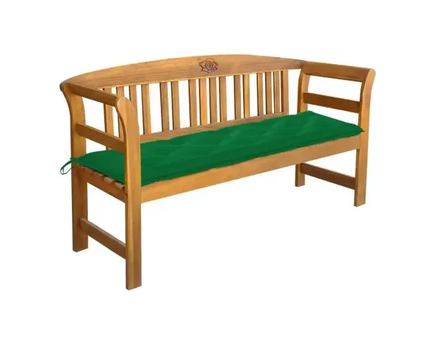 vidaXL banco de jardín con cojín madera maciza de acacia 157 cm | Brico Depôt Compra Adesso