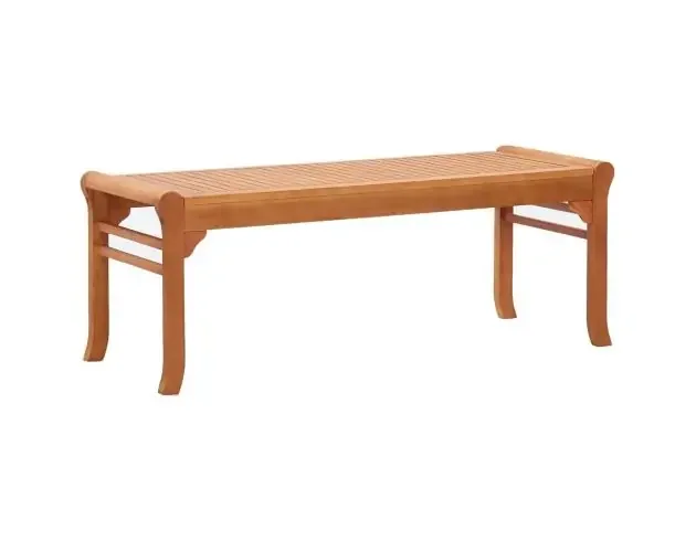 vidaXL banco de jardín de 2 plazas de madera maciza eucalipto 120 cm | Brico Depôt Offerta Del Giorno