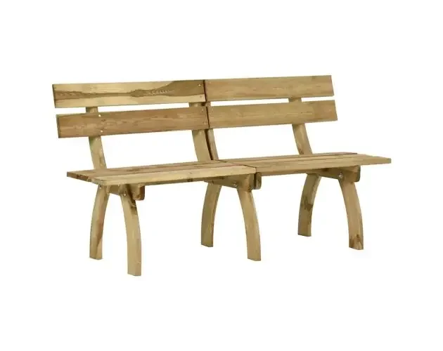 vidaXL banco de jardín madera pino impregnada 160 cm | Brico Depôt Sconto