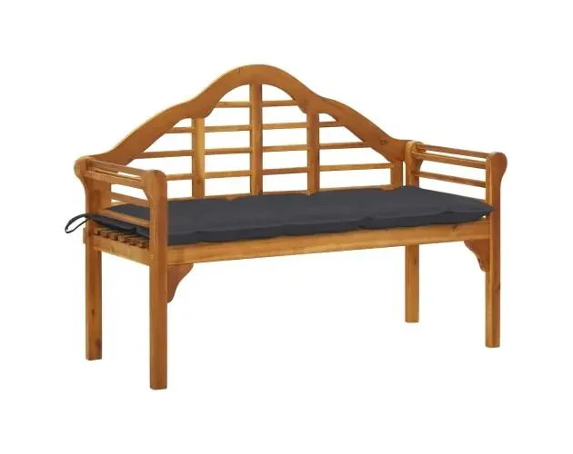 vidaXL banco de jardín queen con cojín madera maciza de acacia 135 cm | Brico Depôt Novità
