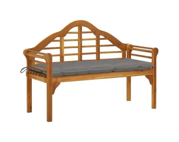 vidaXL banco de jardín queen con cojín madera maciza de acacia 135 cm | Brico Depôt Nuova Collezione