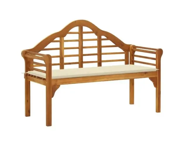 vidaXL banco de jardín queen con cojín madera maciza de acacia 135 cm | Brico Depôt Vendita Finale