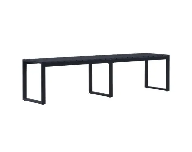 vidaXL banco de jardín tablero ps negro 180 cm | Brico Depôt Non Perdere