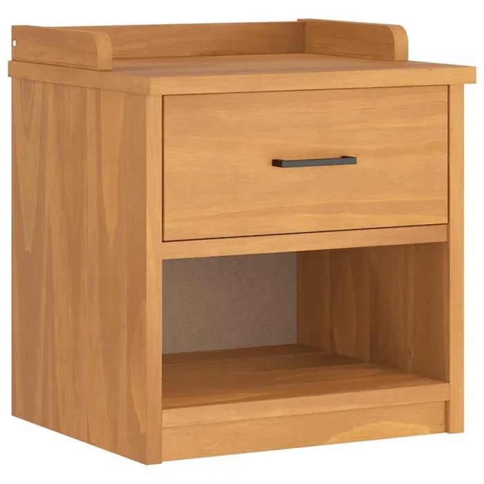 vidaXL Banco de recibidor SANDNES madera maciza de pino 45x40x50 cm