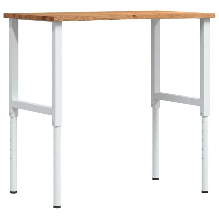 vidaXL Banco de trabajo madera roble marrón claro 100x60x(71,5-98) cm