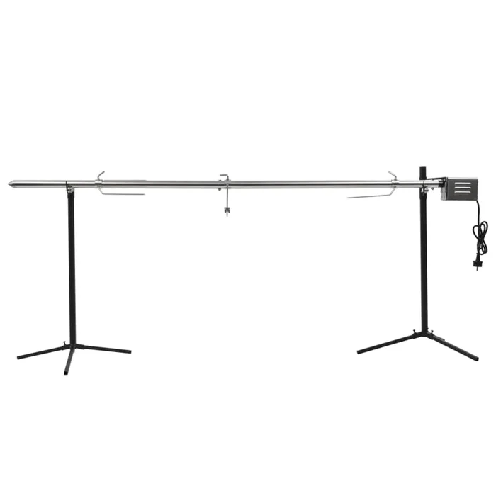 vidaXL Barbacoa grill automática motor acero inoxidable 207x45x81 cm