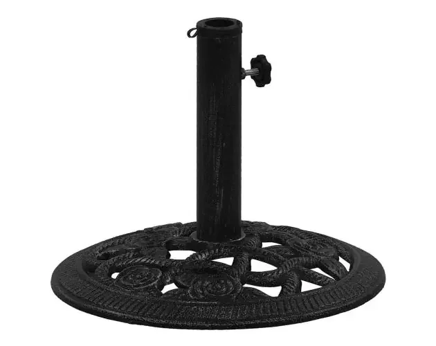 vidaXL base de sombrilla de hierro fundido negro 40x40x32 cm | Brico Depôt Sconto