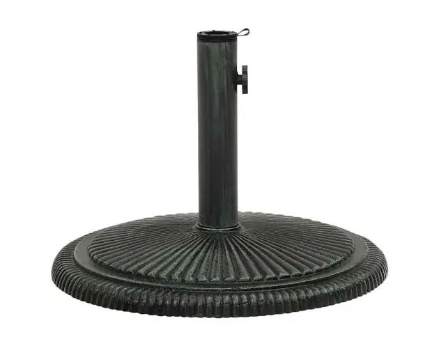 vidaXL base de sombrilla de hierro fundido verde 45x45x30 cm | Brico Depôt Ordine In Blocco