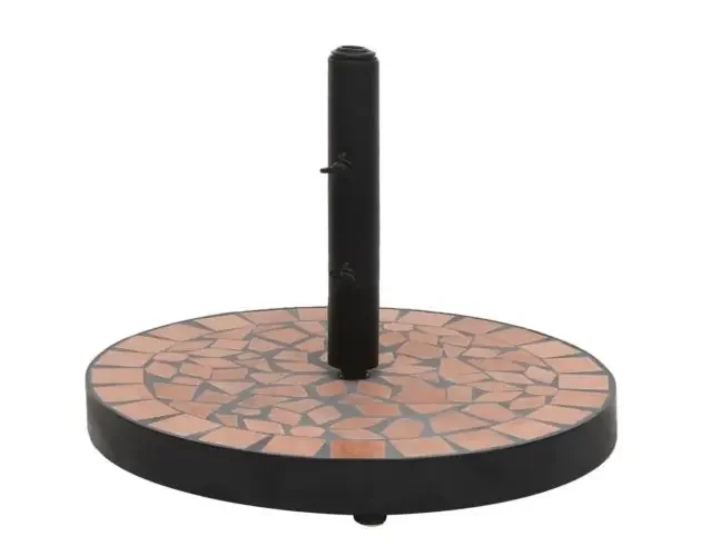 vidaXL base de sombrilla redonda color terracota 12 kg | Brico Depôt Certificato