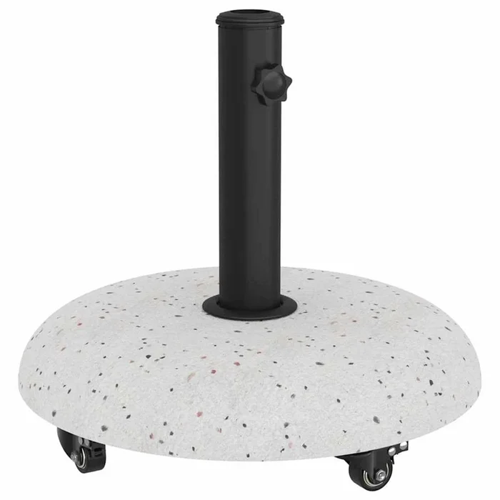 vidaXL Base para sombrilla Blanco y Negro 45 x 45 x 40 cm
