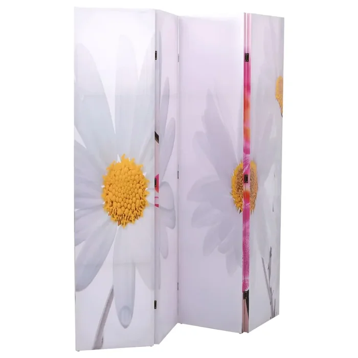 vidaXL Biombo divisor plegable 160×170 cm flores