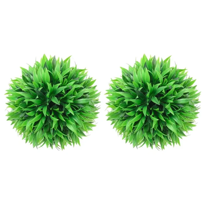 vidaXL Bolas de boj artificial 2 unidades 20 cm