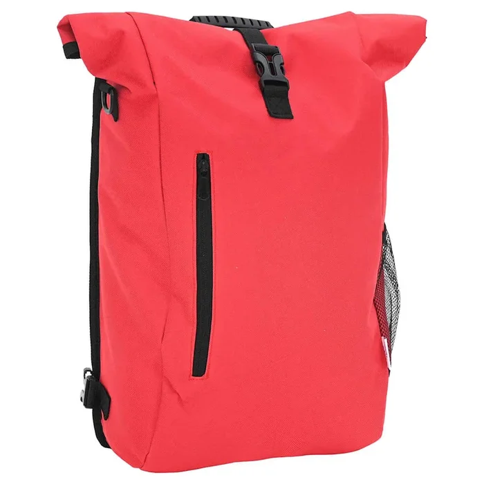 vidaXL Bolsa de bicicleta Rojo 31 x 13 x 58 cm Poliéster