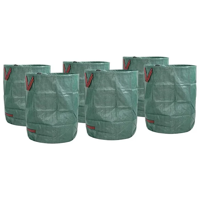 vidaXL Bolsas de Desechos de Jardín 12 pcs Verde 66 x 66 x 83.5 cm
