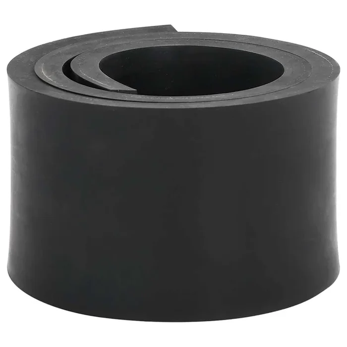 vidaXL Borde de goma para quitanieves negro 120x8x1 cm