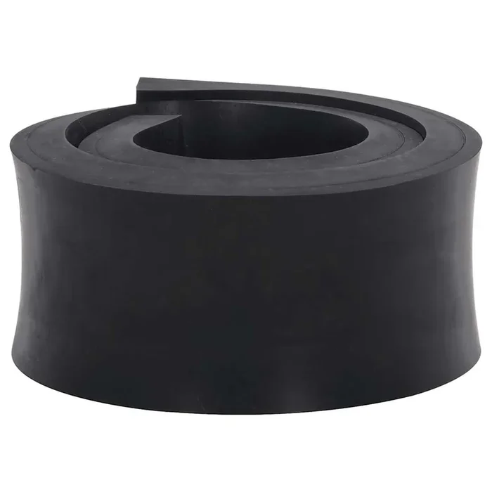 vidaXL Borde de goma para quitanieves negro 80x10x2 cm
