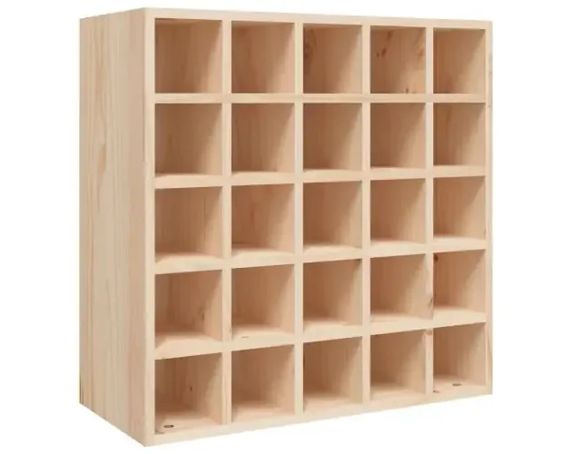 vidaXL botellero de madera maciza de pino 56x25x56 cm | Brico Depôt Certificato