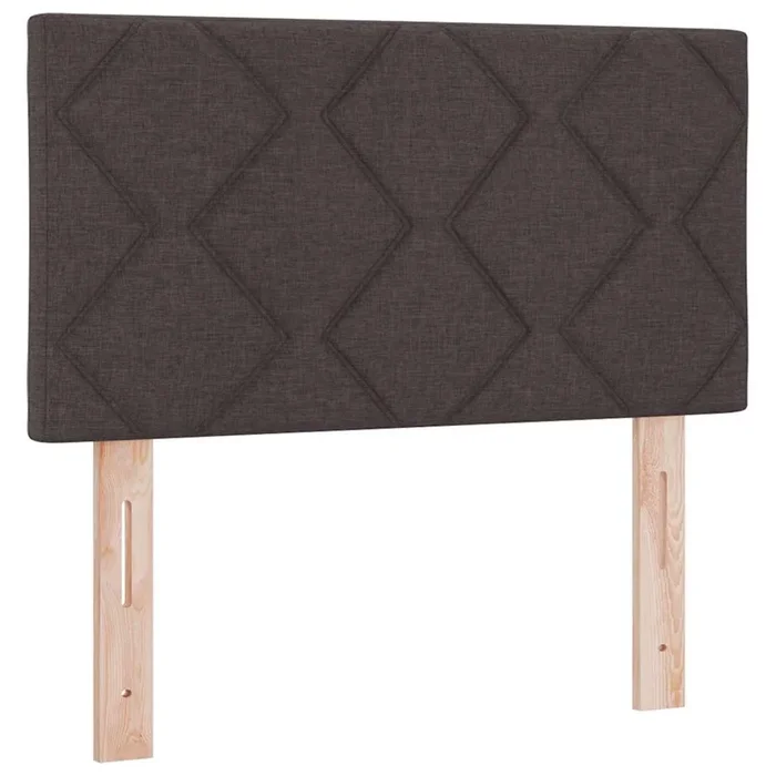 vidaXL Cabecero con luces de tiras LED con cabecera Marrón 80 cm tela