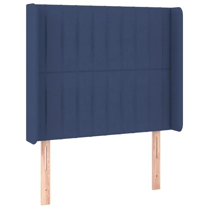 vidaXL Cabecero con orejas de tela azul 83x16x118/128 cm (4)