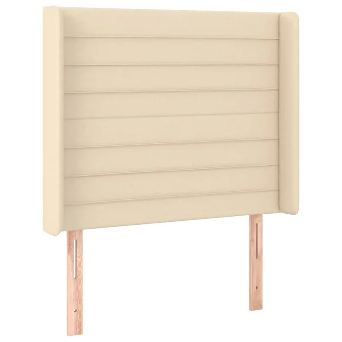vidaXL Cabecero con orejas de tela color crema 103x16x118/128 cm (7)