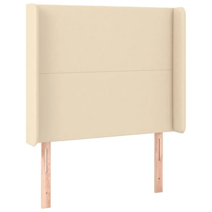 vidaXL Cabecero con orejas de tela color crema 93x16x118/128 cm (6)