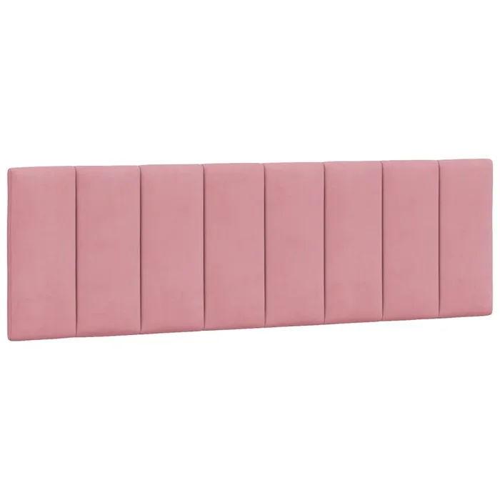 vidaXL Cabecero de cama acolchado Hanko terciopelo rosa 160 cm