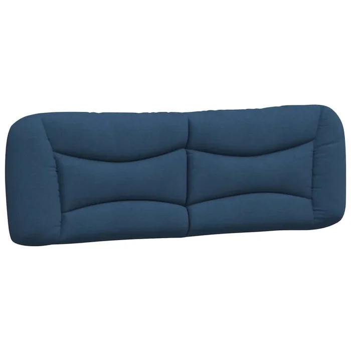 vidaXL Cabecero de cama acolchado Hvar tela azul 160 cm