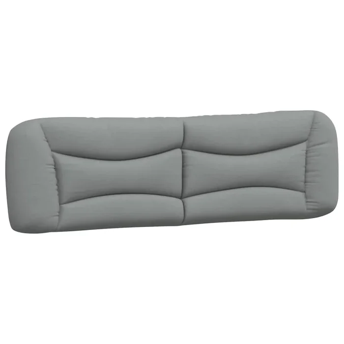 vidaXL Cabecero de cama acolchado Hvar tela gris claro 193 cm