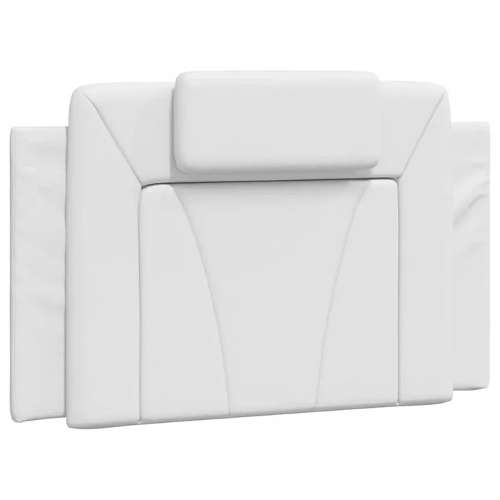 vidaXL Cabecero de cama acolchado Viana cuero sintético blanco 80 cm