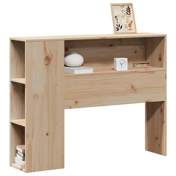 vidaXL Cabecero de cama con almacenaje madera maciza de pino 75 cm
