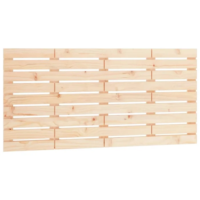 vidaXL Cabecero de cama de pared madera maciza de pino 126x3x63 cm