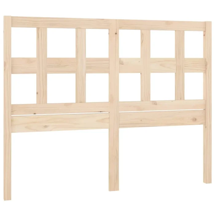 vidaXL Cabecero de cama madera maciza de pino 125,5x4x100 cm (7)