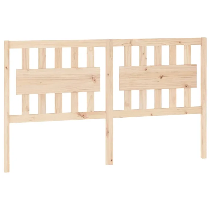 vidaXL Cabecero de cama madera maciza de pino 155,5x4x100 cm (2)