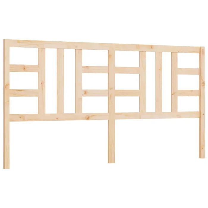vidaXL Cabecero de cama madera maciza de pino 206x4x100 cm (4)