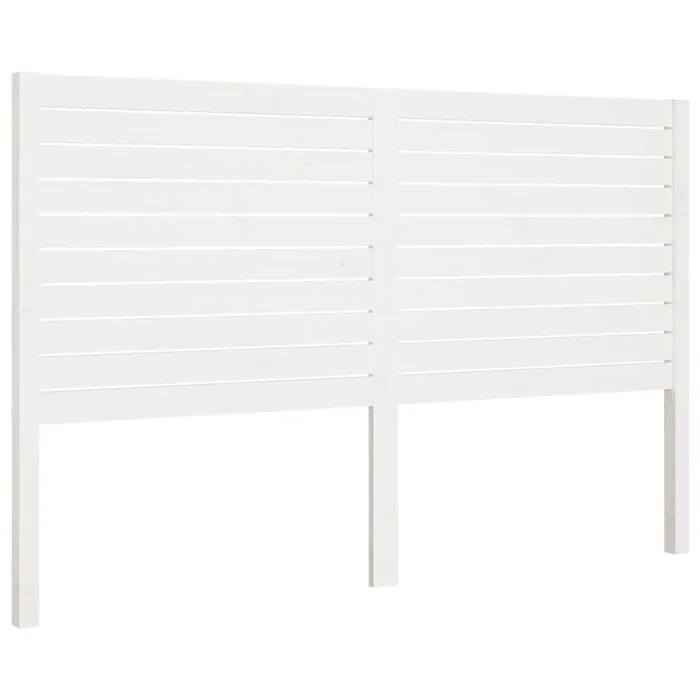 vidaXL Cabecero de cama madera maciza de pino blanco 186x4x100 cm