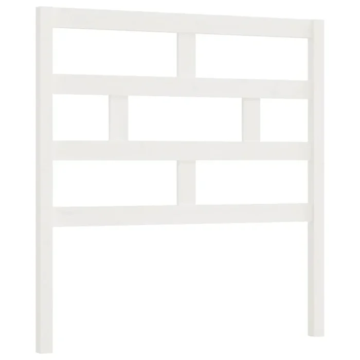 vidaXL Cabecero de cama madera maciza de pino blanco 96x4x100 cm (3)