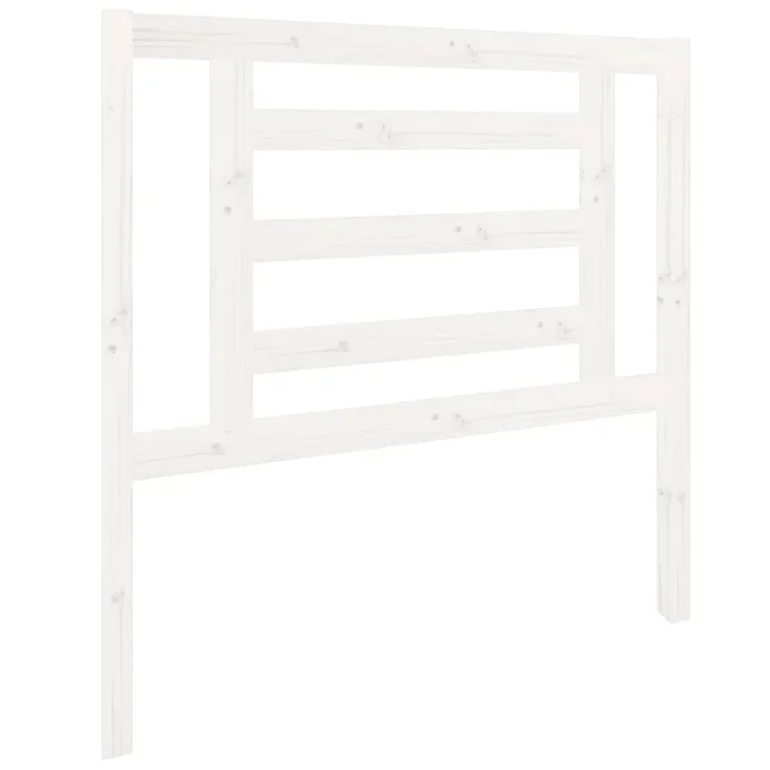 vidaXL Cabecero de cama madera maciza de pino blanco 96x4x100 cm (4)