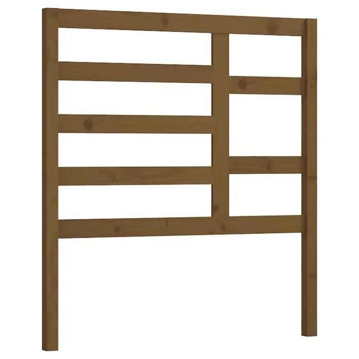 vidaXL Cabecero de cama madera maciza de pino marrón miel 106x4x104 cm (2)