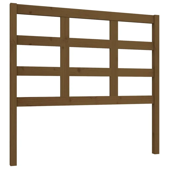 vidaXL Cabecero de cama madera maciza pino marrón miel 105,5x4x100 cm (3)