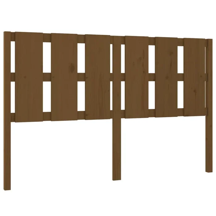vidaXL Cabecero de cama madera maciza pino marrón miel 155,5x4x100 cm (3)