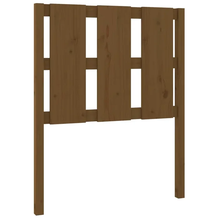 vidaXL Cabecero de cama madera maciza pino marrón miel 80,5x4x100 cm (8)