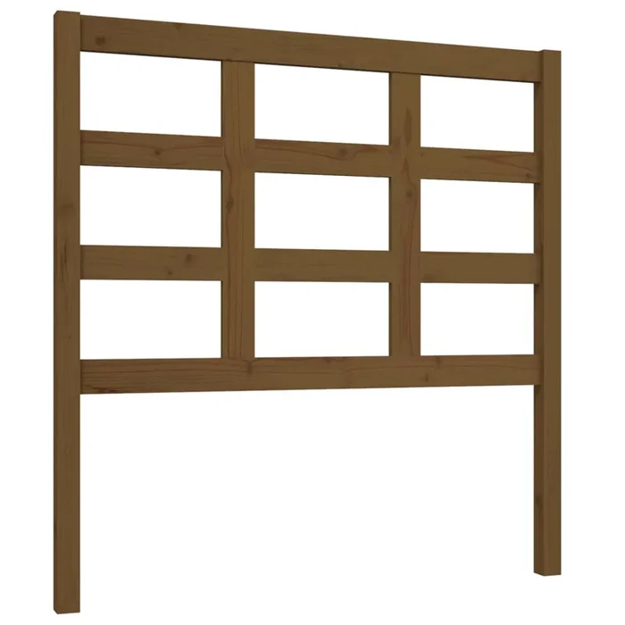 vidaXL Cabecero de cama madera maciza pino marrón miel 95,5x4x100 cm (5)