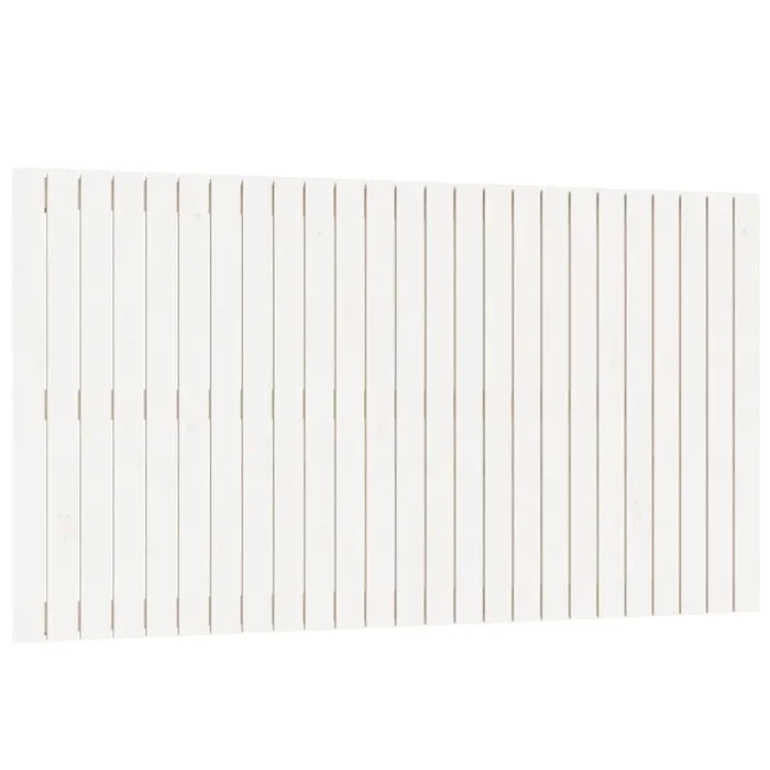 vidaXL Cabecero de cama pared madera maciza pino blanco 159,5x3x90 cm
