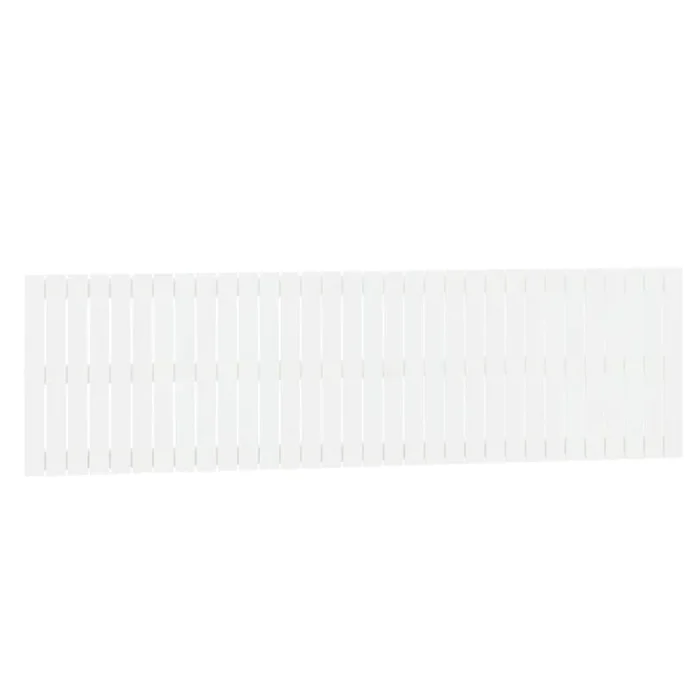 vidaXL Cabecero de cama pared madera maciza pino blanco 204x3x60 cm
